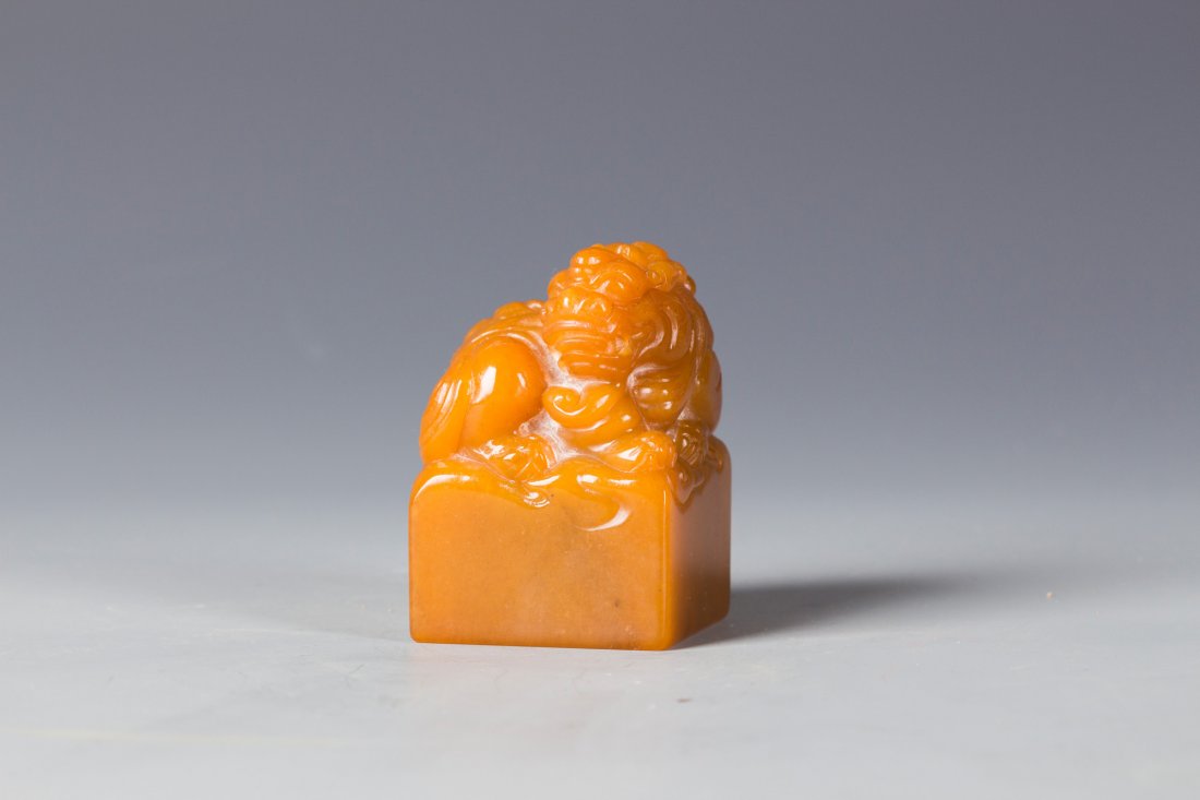FOO LION SOAPSTONE SHOUSHAN INK SEAL (1 of 3)