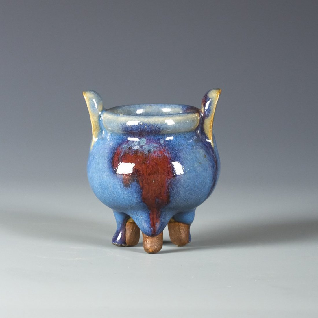 A Chinese Jun Tripod Censer (1 of 2)