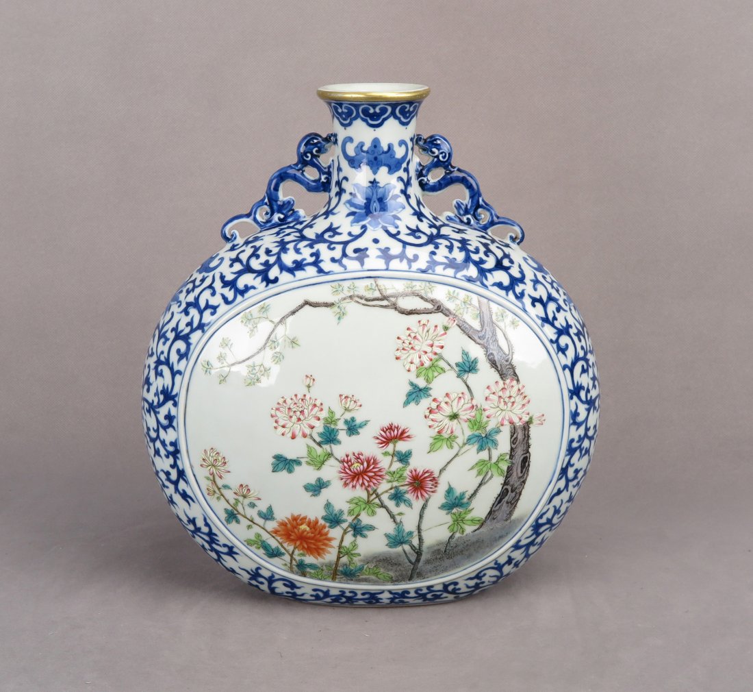 A PILGRIM FAMILLE ROSE PORCELAIN VASE (1 of 5)