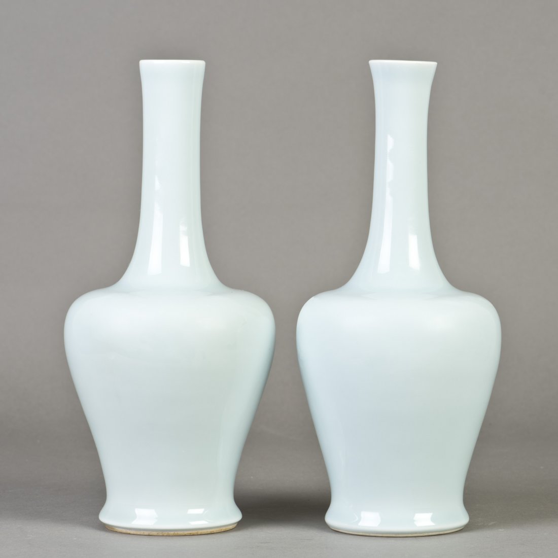 A PAIR OF PORCELAIN BELL VASES (1 of 3)