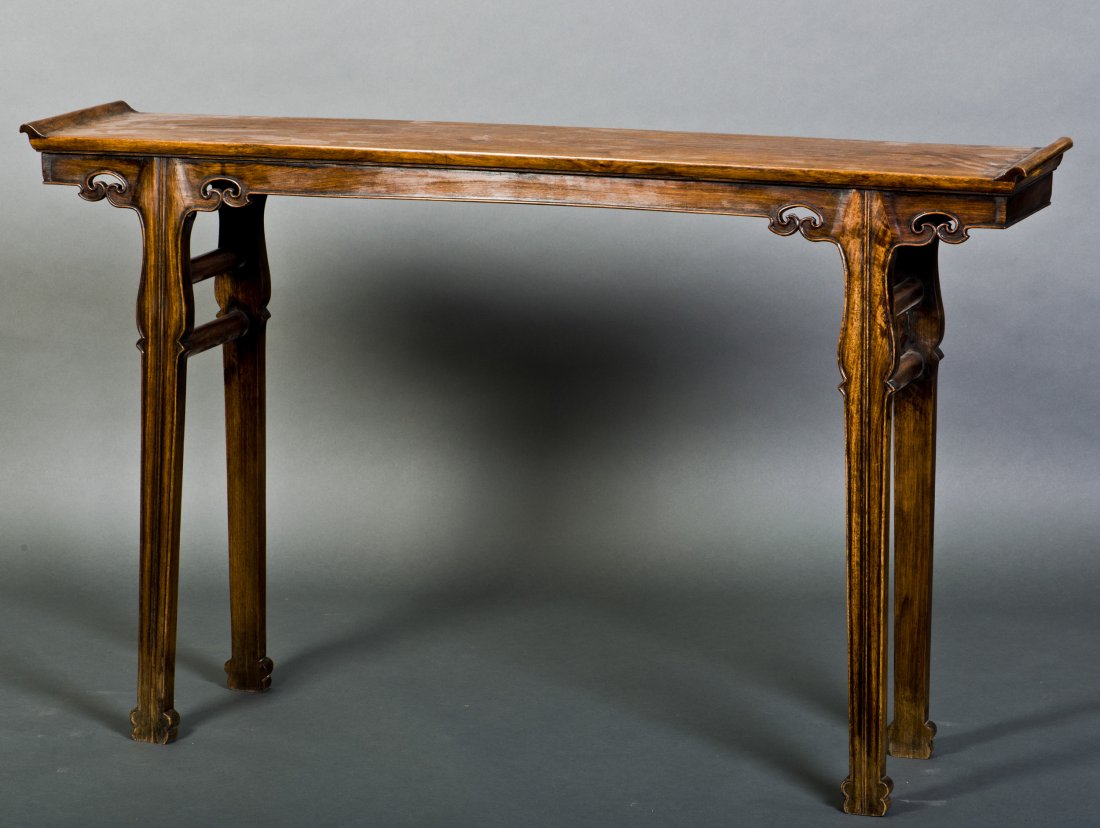 AN ELONGATED HUANGHUALI ALTAR TABLE (1 of 7)
