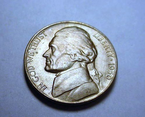 1950-D JEFFERSON NICKEL