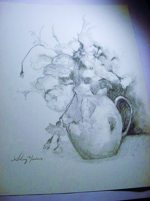 SHERRY MARLOWE PENCIL DRAWING