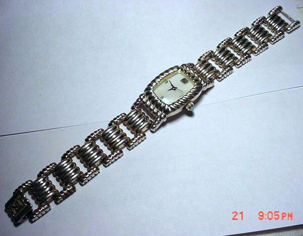 JUDITH RIPKA DESIGNER STERLING WATCH: JUDITH RIPKA DESIGNER STERLING WATCH