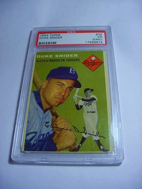 1954 TOPPS DUKE SNIDER BASEBALL CARD: 1954 TOPPS DUKE SNIDER BASEBALL CARD