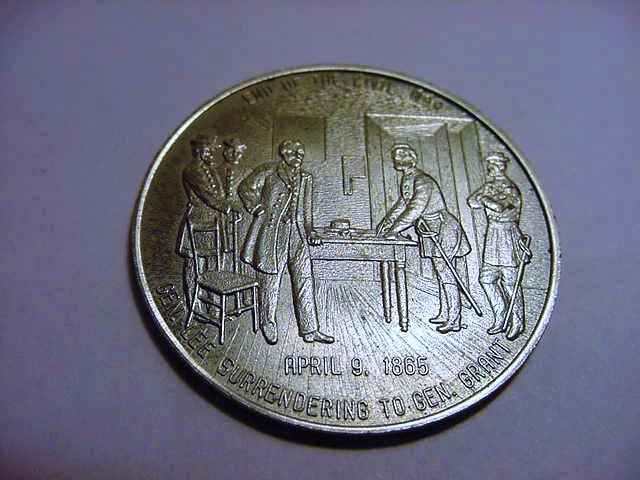 SURRENDER OF ROBERT E. LEE & THE CONFEDERACY MEDAL: SURRENDER OF ROBERT E. LEE & THE CONFEDERACY MEDAL