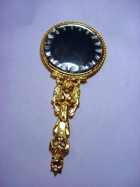 VINTAGE HAND MIRROR: VINTAGE HAND MIRROR