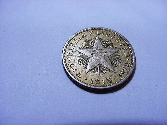 1915 CUBA 10 CENTAVOS: 1915 CUBA 10 CENTAVOS