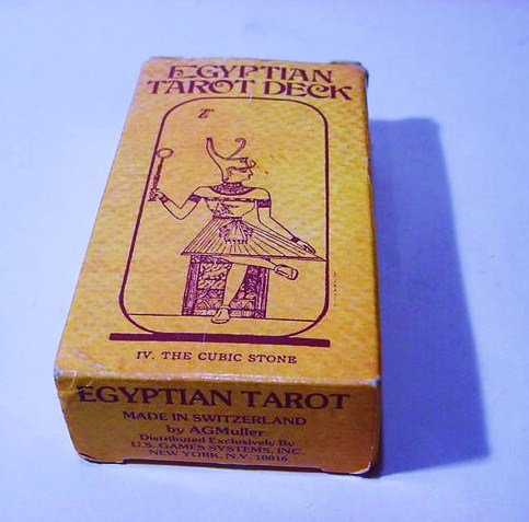 VINTAGE EGYPTIAN TAROT CARDS ORIGINAL BOX: VINTAGE EGYPTIAN TAROT CARDS ORIGINAL BOX