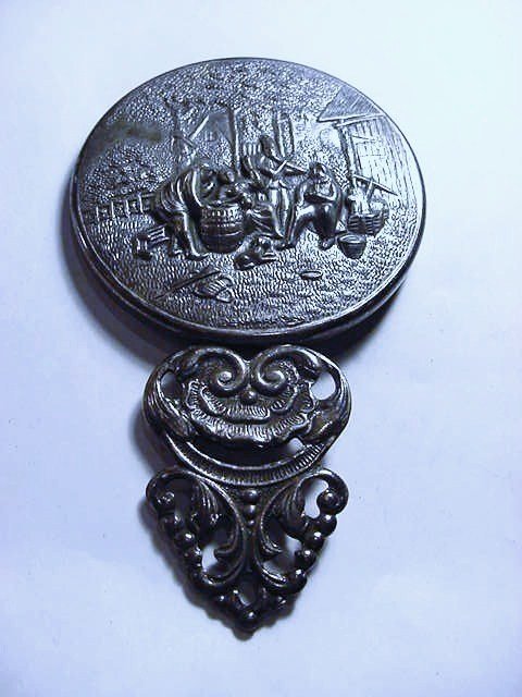 VINTAGE DENMARK HAND MIRROR: VINTAGE DENMARK HAND MIRROR