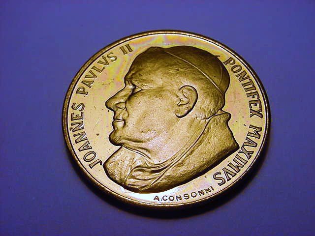 POPE JOHN PAUL II VATICAN MEDAL: POPE JOHN PAUL II VATICAN MEDAL