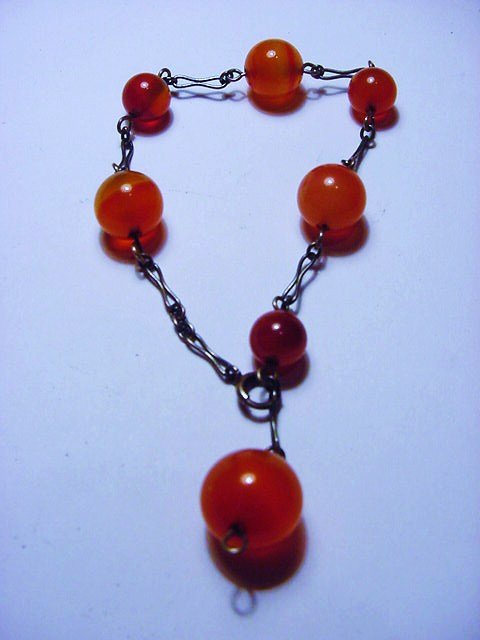 STERLING CARNELIAN BRACELET: STERLING CARNELIAN BRACELET