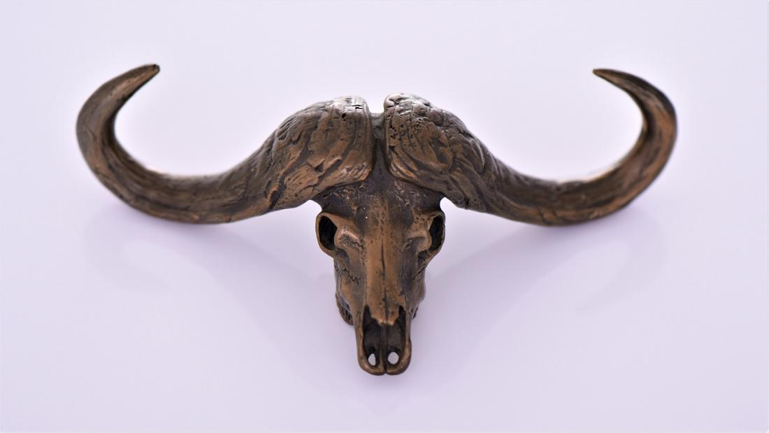 Kent Ullberg, African Water Buffalo Skull, br (1 of 6)