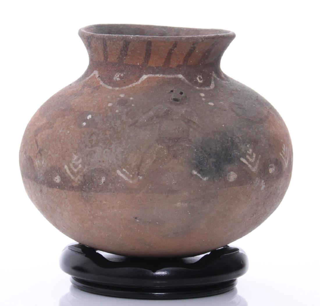 Antique Vermasse terracotta pigmented pottery: Antique Vermasse terracotta pigmented pottery from the remote East Timor Island of Indonesia. The pottery is adorned with motifs in relief combined with geometrical designs similar to that of Native A