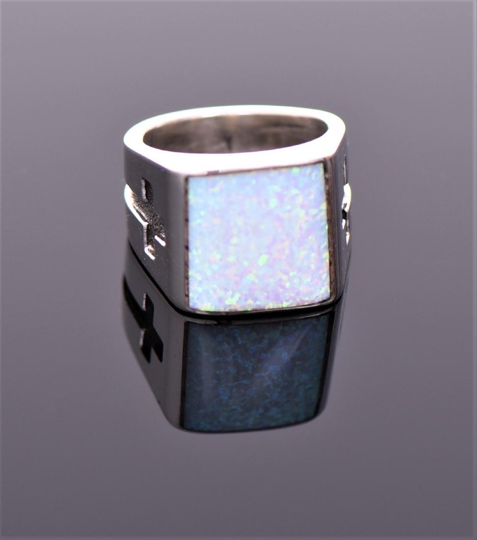 Chimney Butte, Fire Opal Sterling Silver Ring (1 of 6)