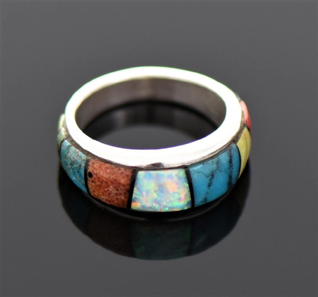 Native American Multi Stone Sterling Silver R (1 of 3)