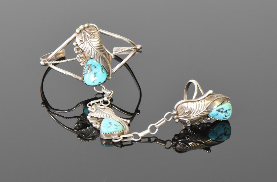 Herman Lee, Navajo Slave Bracelet With Turquo (1 of 7)