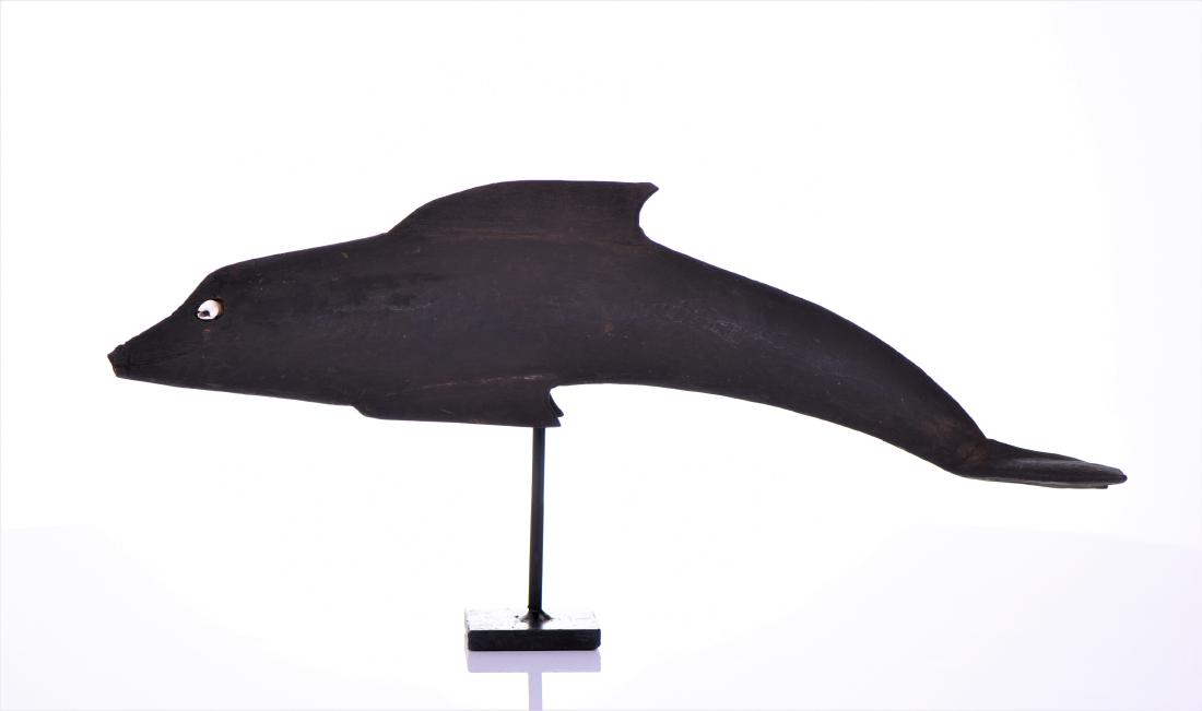 Rare Oceanic Ceremonial Wood Dolphin, Papua N (1 of 3)