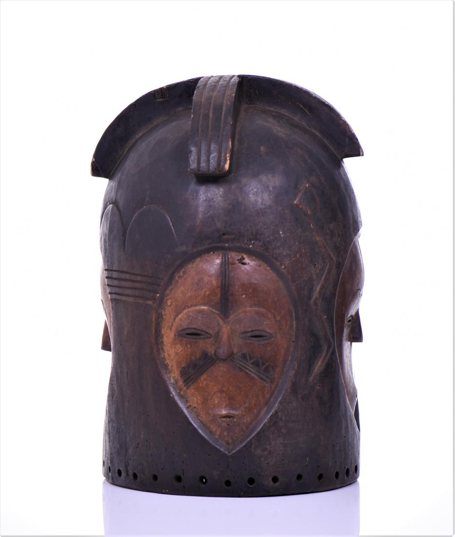African Fang Ngontang Helmet Mask, Gabon. Car (1 of 6)