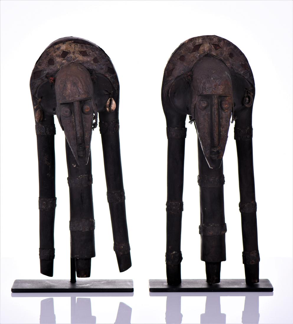Two African Bambara Marionette's (Puppets), Mali. (1 of 7)