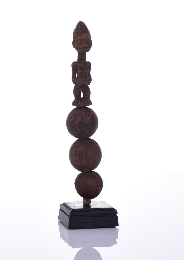 African Hemba Rattle And Power Figure Carved From (1 of 5)