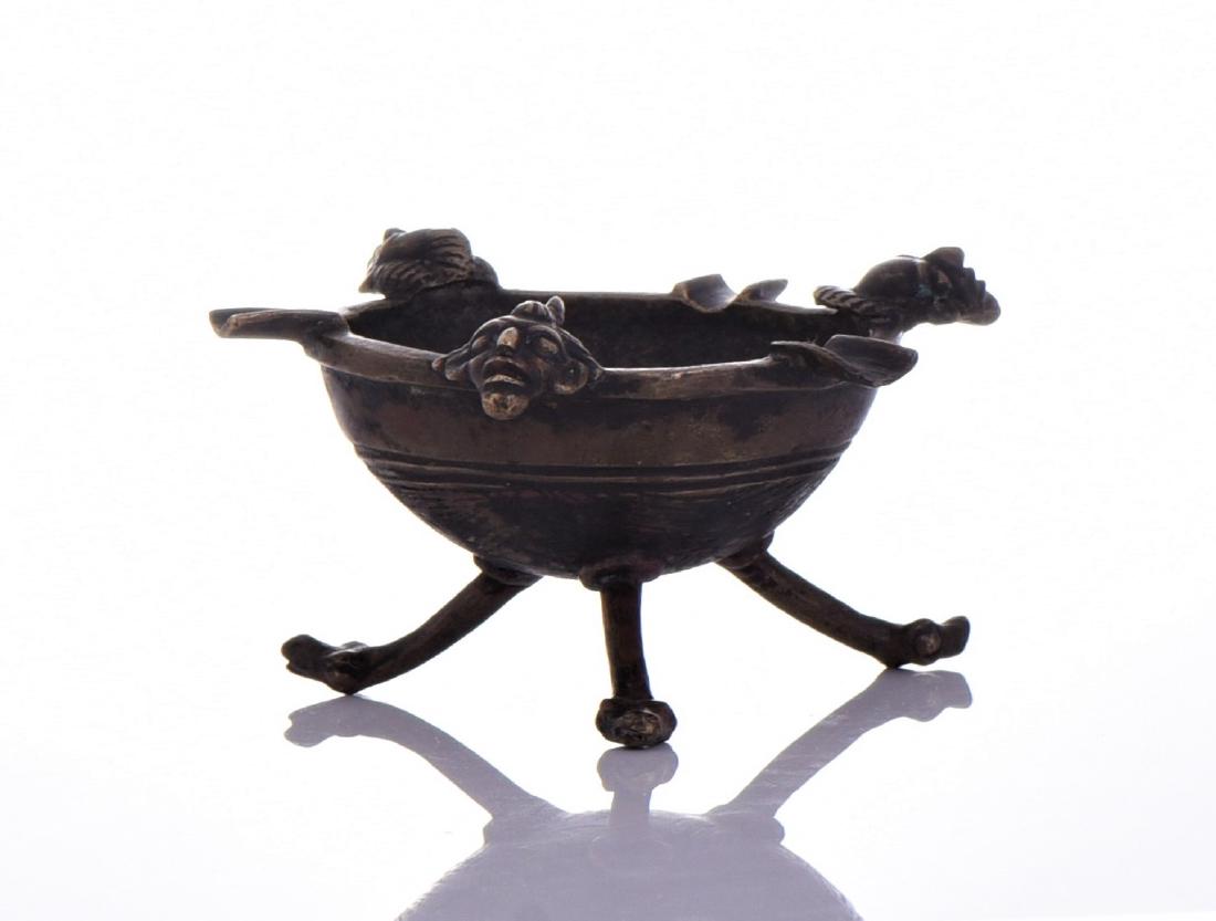 African Ashanti Brass And Copper Ashtray, Ghana. P (1 of 7)