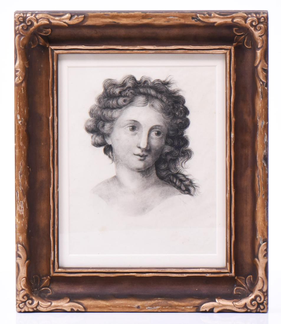 Ca. 1800 Pencil Drawing Attributed To Pauline (1 of 2)