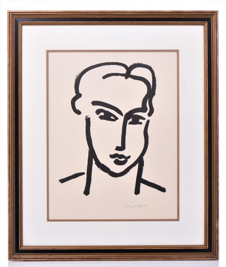 Henri Matisse (1869 - 1954) Lithograph titled "Gra (1 of 4)