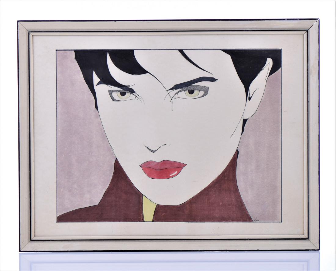 Signed "Davin" Original Pen, watercolor/gouache Pa (1 of 4)