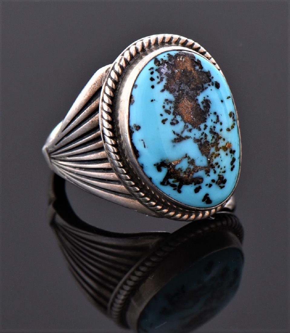 Begay, Navajo South West Blue Turquoise Sterling S (1 of 6)