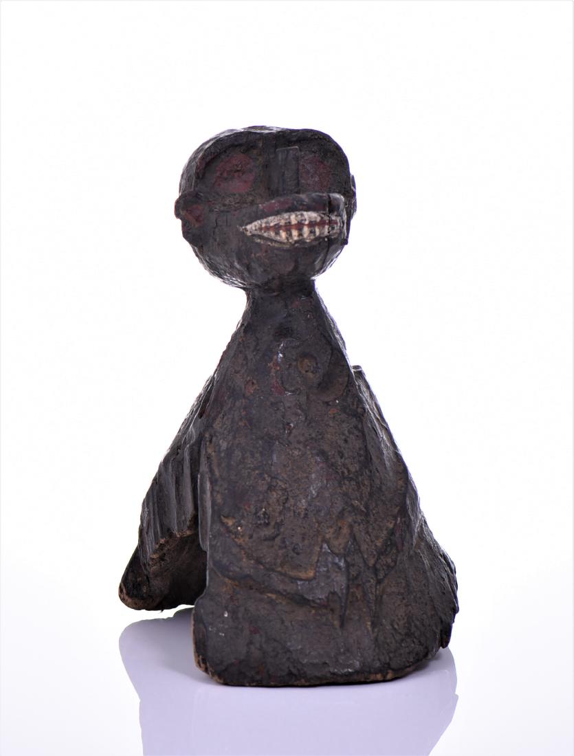 Rare Baule Helmet Mask Made From Wood Depicting A (1 of 8)