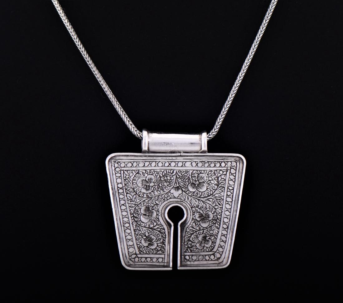 Vintage Sterling Silver Tibetan Pendant And (1 of 4)
