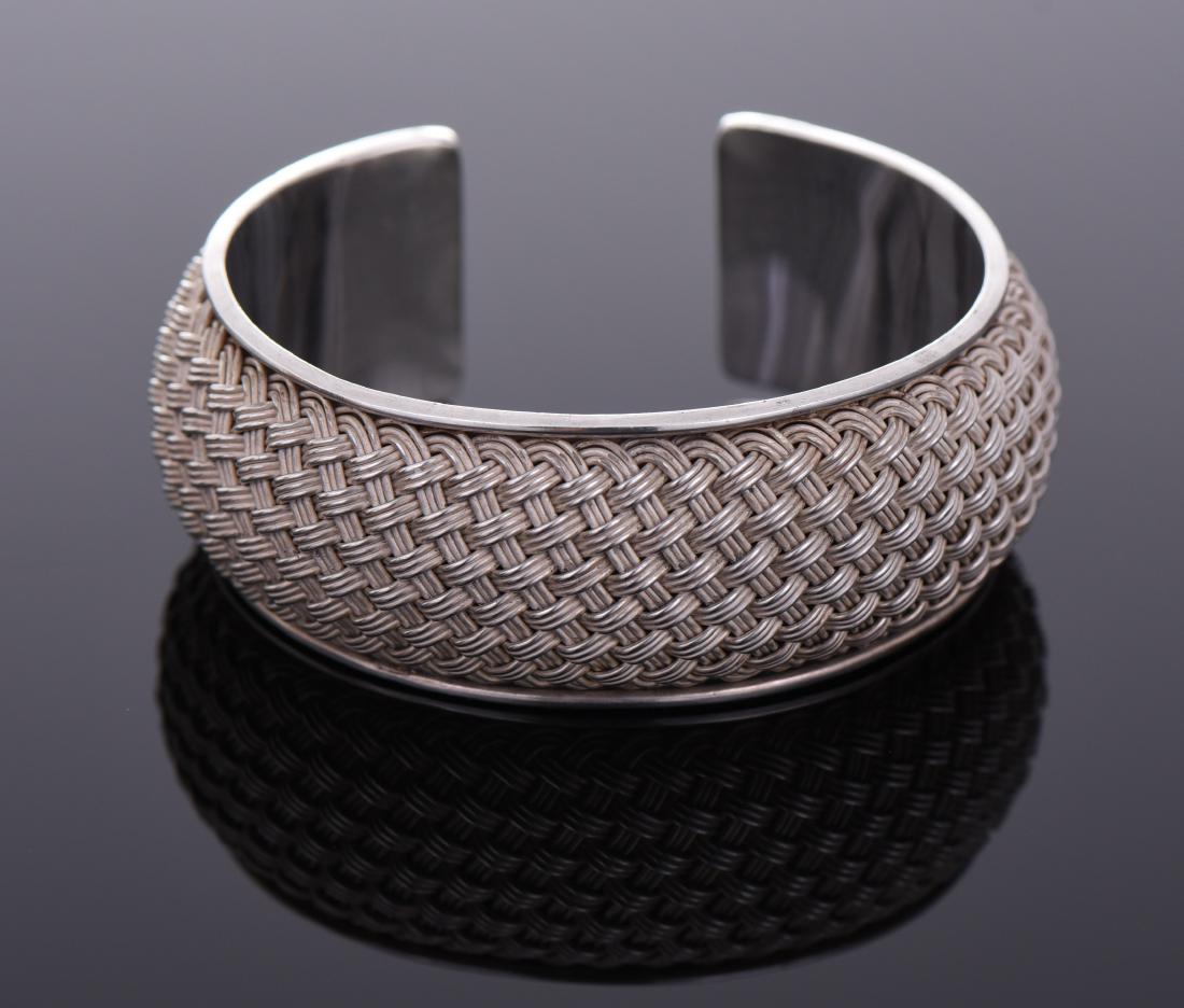 Heavy Vintage Sterling Silver cuff bracelet (1 of 6)
