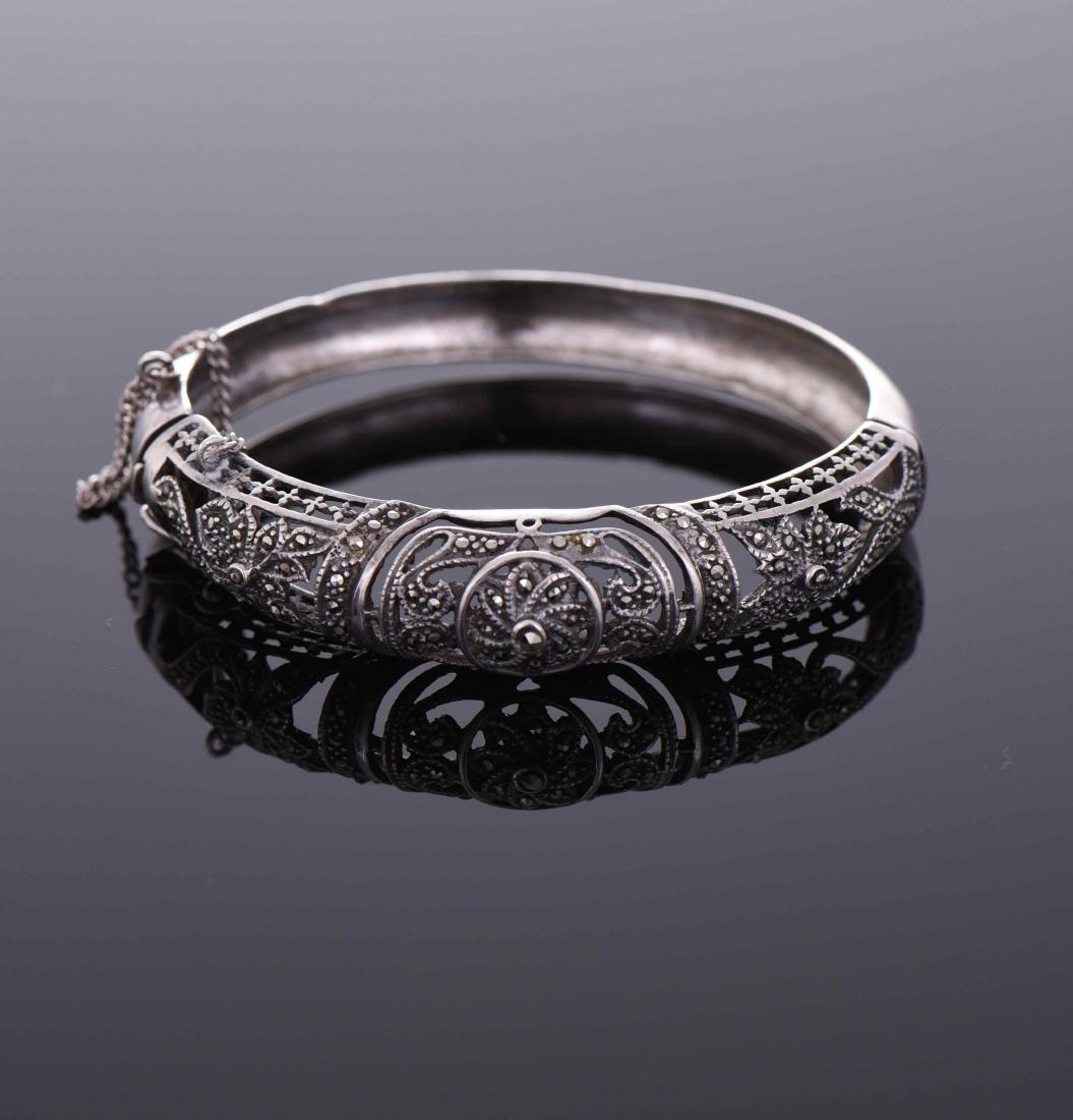 Vintage Sterling Silver Marcasite bracelet 24 (1 of 6)