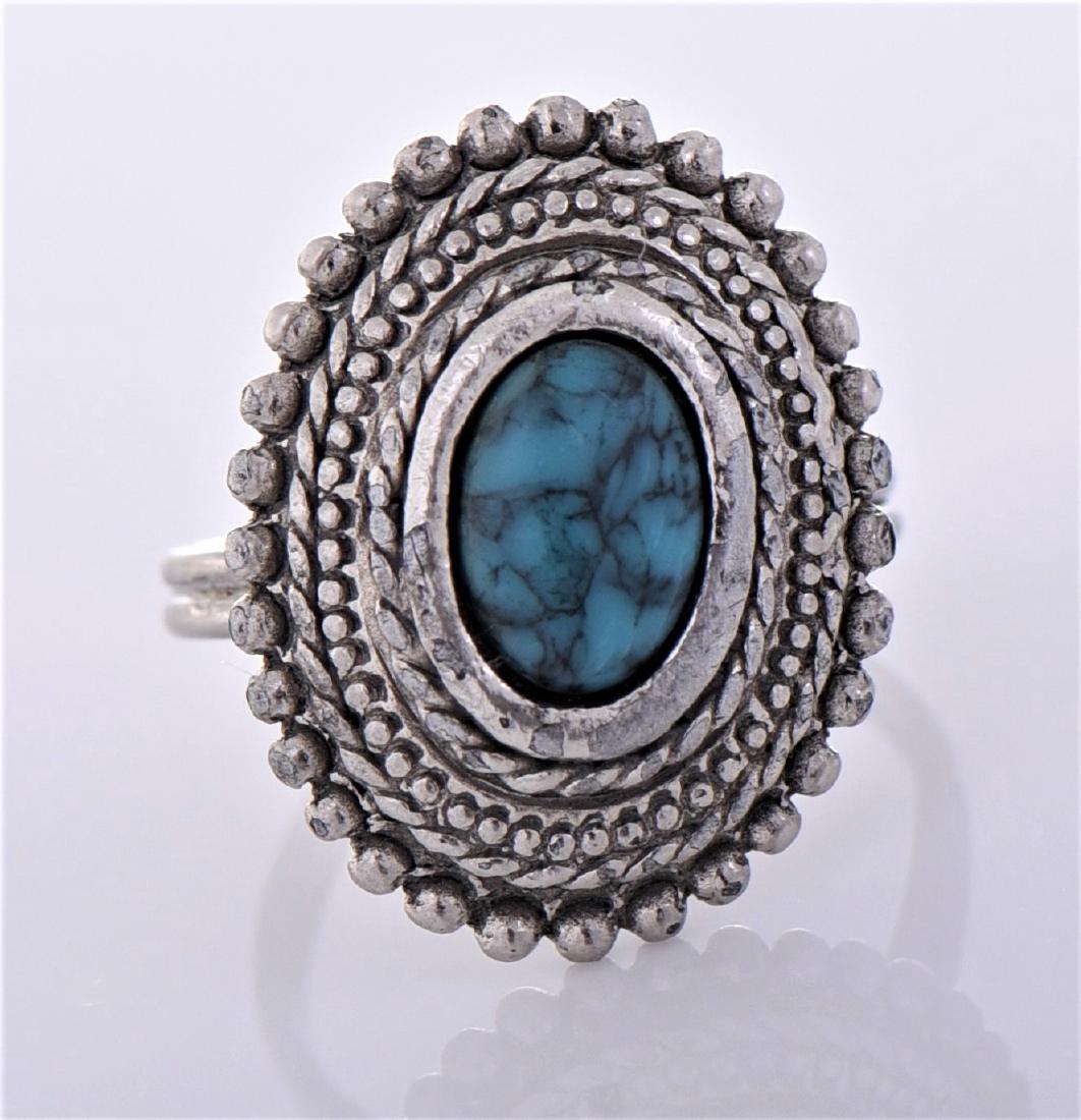 Turquoise Sterling Silver Ring. Silver Tested (1 of 5)