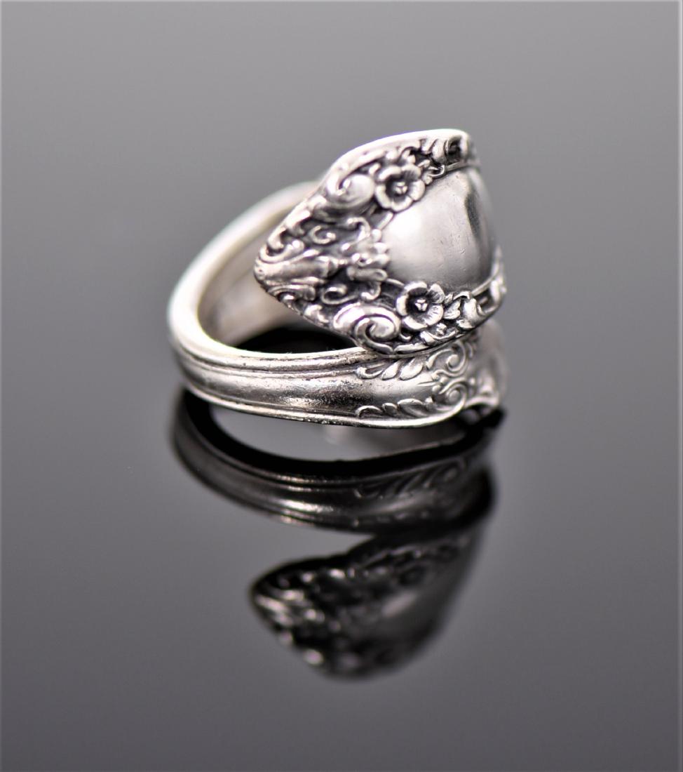 Prince Eugene Sterling Silver Spoon Ring, (1 of 6)