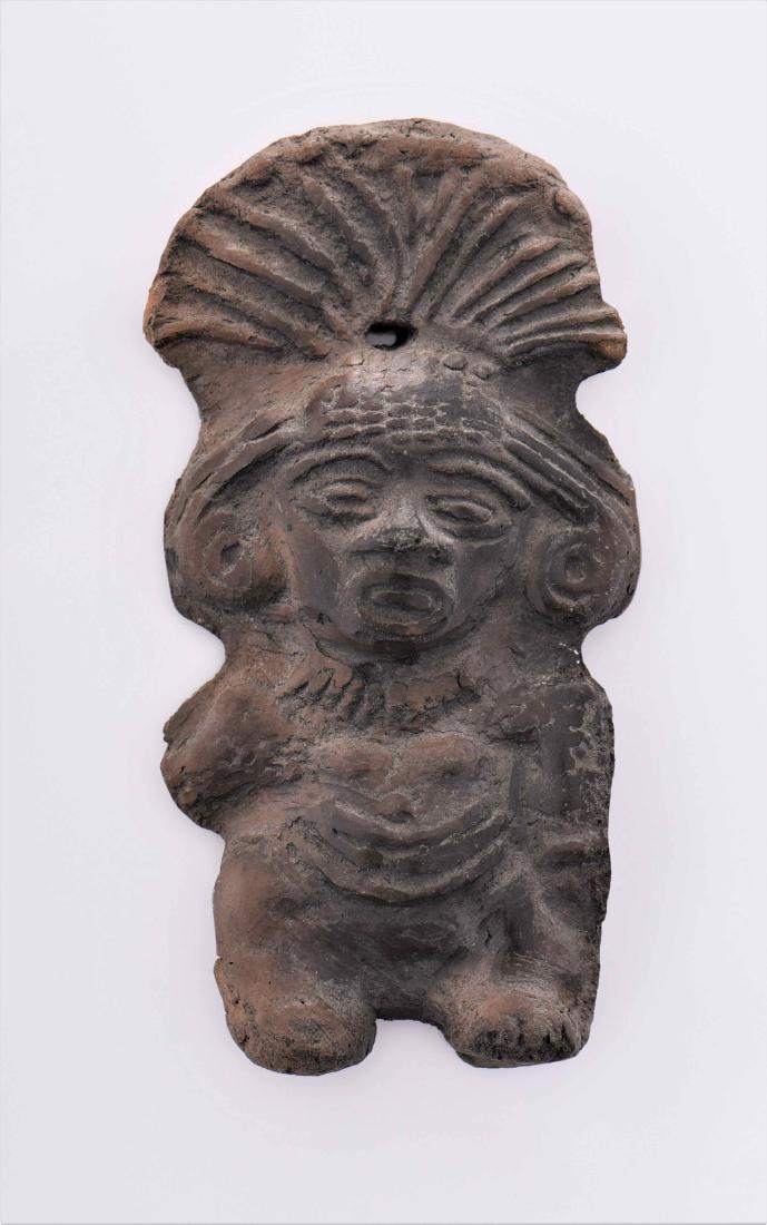 Pre-Columbian Artifact Of A Mayan God Figure. (1 of 4)