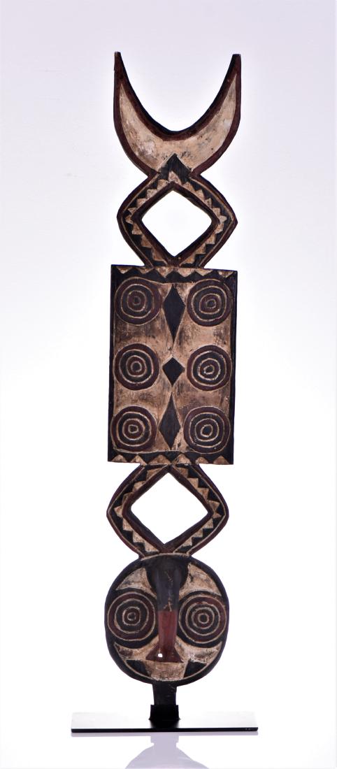 Tall African Bwa, Burkina Faso polychrome and (1 of 3)