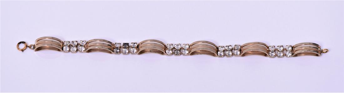 Vintage 12K Gold Filled Bracelet With CZ Diamond (1 of 4)
