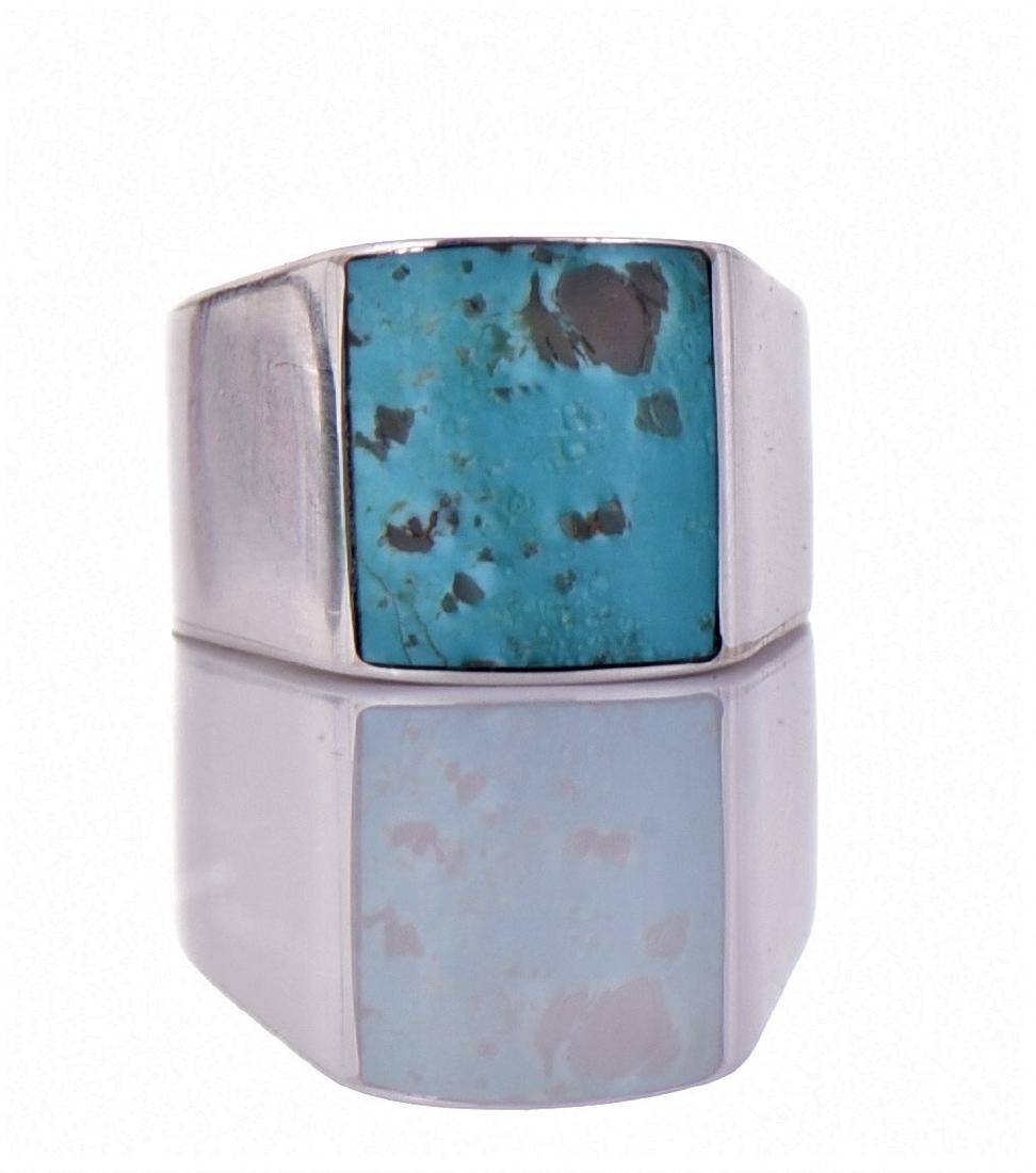 Chimney Butte, Southwest Blue Turquoise Sterling (1 of 5)