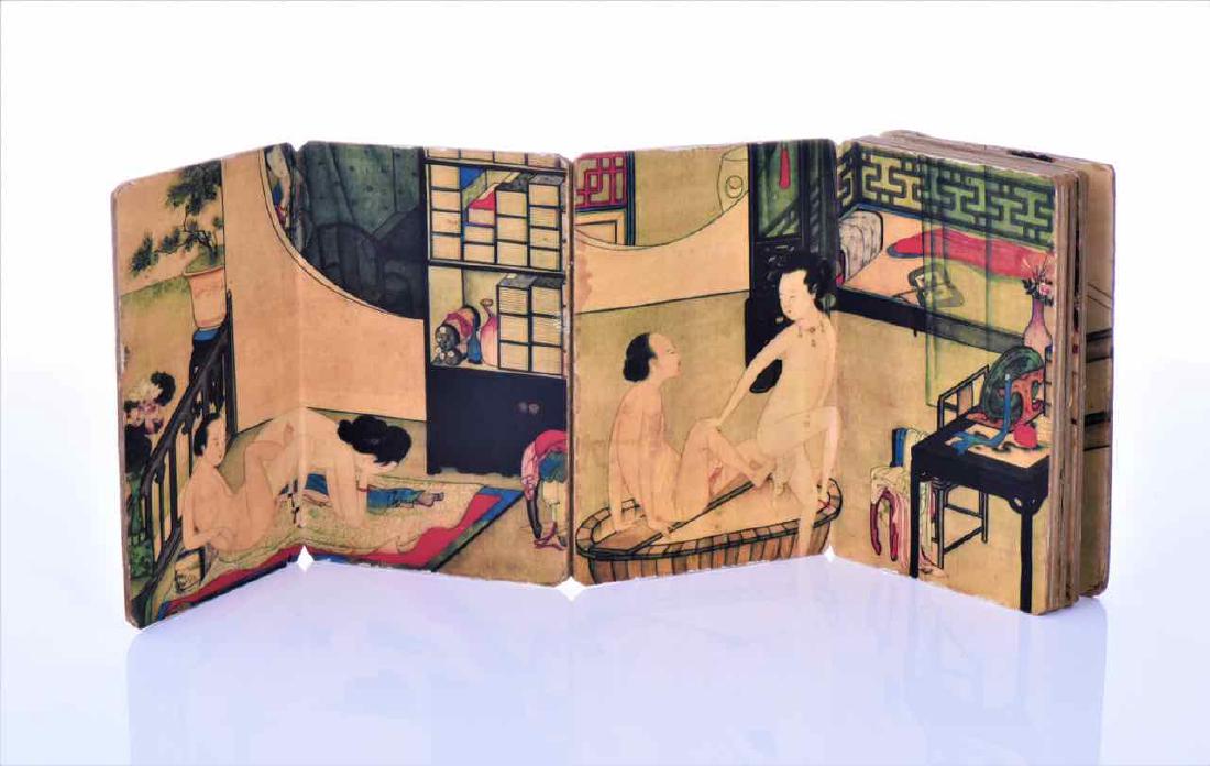 Chinese Erotica Block Print Scroll/Book Title (1 of 4)