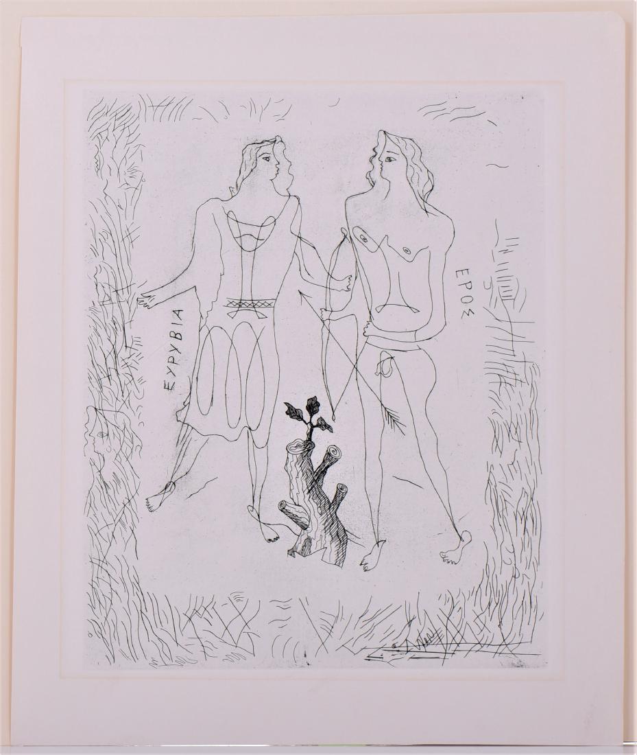 GEORGES BRAQUE (1882-1963 ) "EROS AND EURYBIA" (1 of 3)