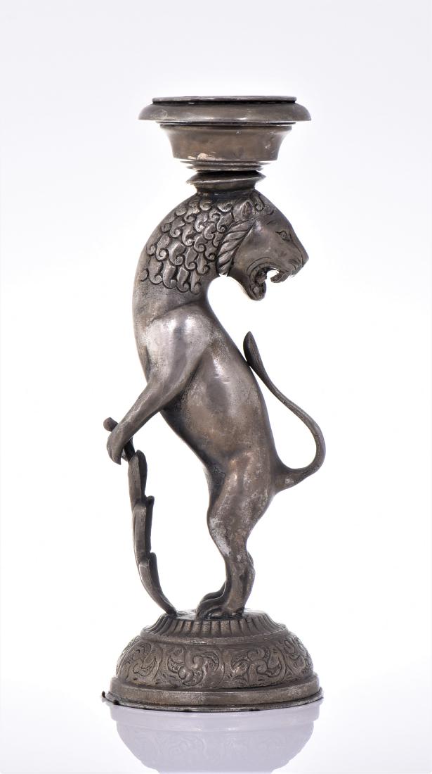 Heraldic Lioness Metal Sculpture in form of a (1 of 7)