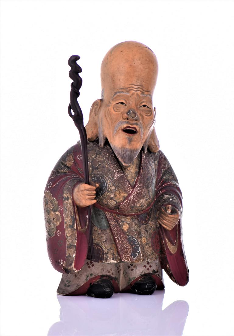 Antique Chinese Hand Painted Polychrome And (1 of 8)