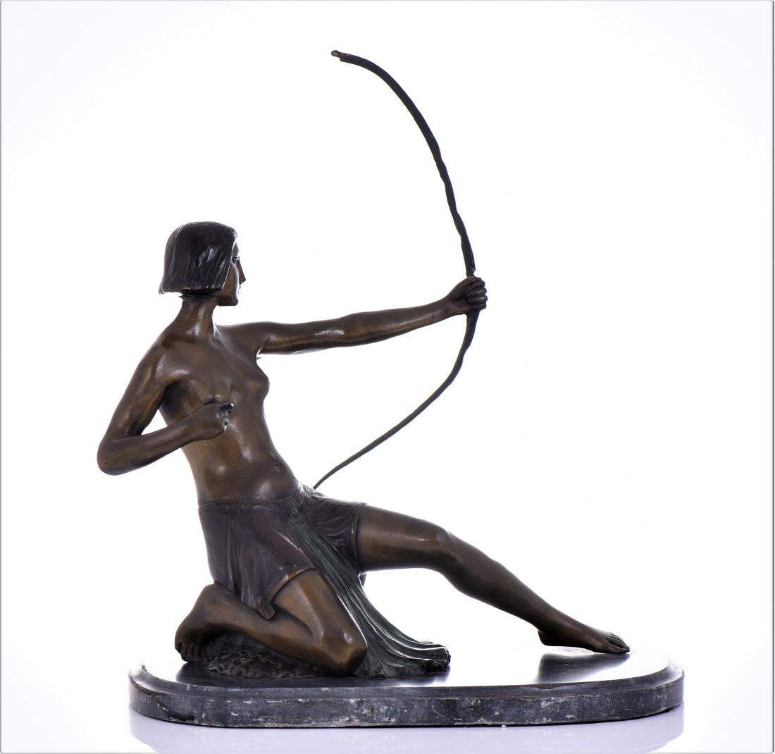 D. H. Chiparus 1929 Bronze Archer Sculpture, (1 of 10)