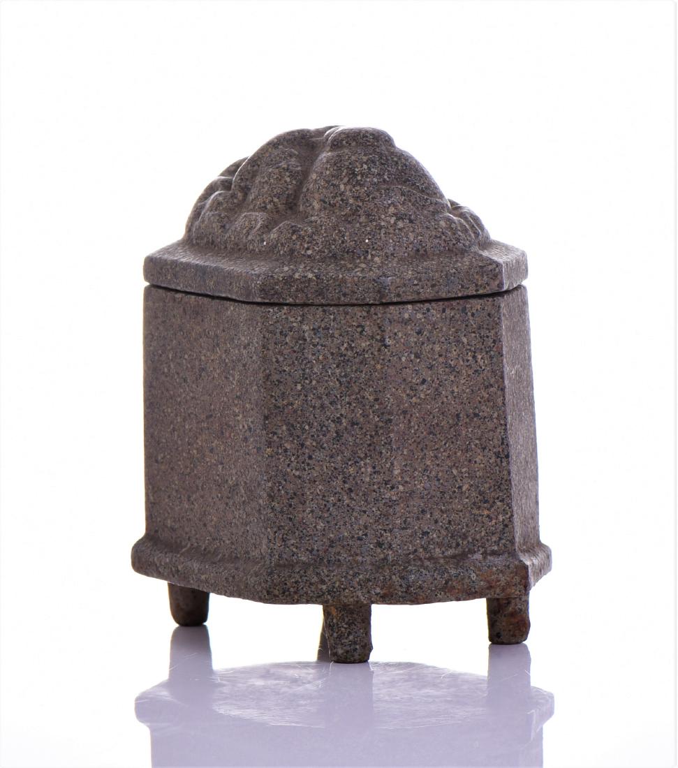 Lion Head Cast Metal Container. (1 of 6)