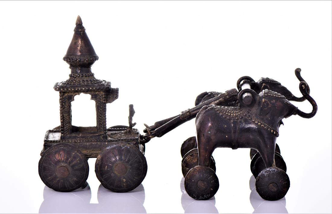 Rare Antique Bronze Jagannath Temple toy of a (1 of 9)