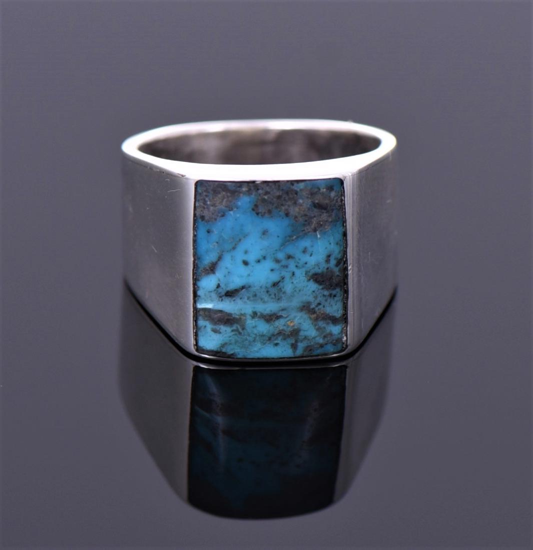 Chimney Butte, Southwest Blue Turquoise Sterling (1 of 5)