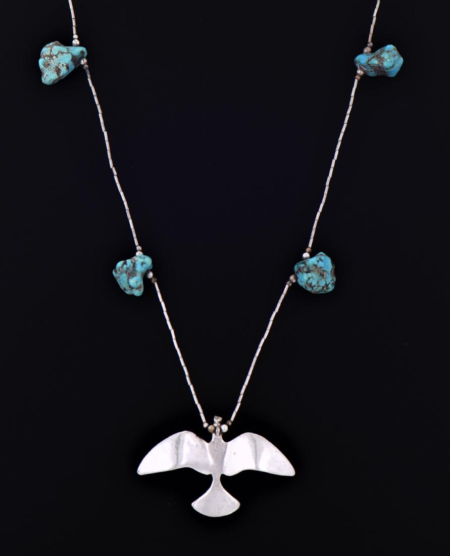 Native American South West Blue Turquoise Sterling (1 of 5)