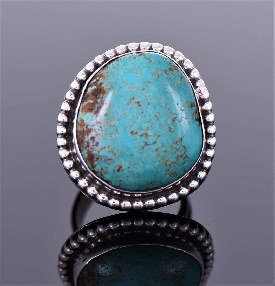 Chimney Butte, Southwest Blue Turquoise Sterling (1 of 4)